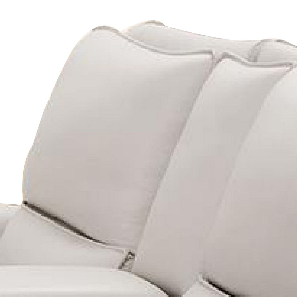 Pono Power Recliner Loveseat | Beige Top Grain Leather | Zero Gravity BM340321