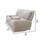 Pono Power Recliner Loveseat | Beige Top Grain Leather | Zero Gravity BM340321