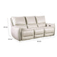 Pono Power Reclining Sofa | Beige Top Grain Leather | 85’’ | Zero Gravity BM340322