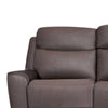 Akto Power Reclining Sofa | Gray Faux Leather | Drop Table Cup Holders BM340324