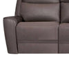 Akto Power Reclining Sofa | Gray Faux Leather | Drop Table Cup Holders BM340324
