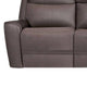 Akto Power Reclining Sofa | Gray Faux Leather | Drop Table Cup Holders BM340324