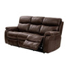 Runy Power Recliner Sofa | Pillowy Brown Top Grain Leather | 86’’ BM340325