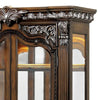 Naddy 81’’ Curio China Cabinet | 2 Glass Doors 4 Shelves | Brown Solid Wood BM340330
