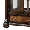 Naddy 81’’ Curio China Cabinet | 2 Glass Doors 4 Shelves | Brown Solid Wood BM340330