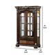 Naddy 81’’ Curio China Cabinet | 2 Glass Doors 4 Shelves | Brown Solid Wood BM340330