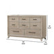 Myna 64’’ Wide Dresser | 8 Drawers | White Oak Veneer | Solid Wood BM340332