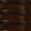 Kera Classic Dresser | 69’’ | 12 Drawers | Sculpted Cherry Brown Wood BM340334