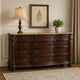 Kera Classic Dresser | 69" | 12 Drawers | Sculpted Cherry Brown Wood