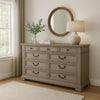 Roi Wide Dresser | 62’’ | 9 Dovetail Drawers | Weathered Gray BM340335