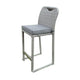 Mio Barstool Chair Set of 6 | Thick Seat Cushion | Gray Wicker Frame BM340340