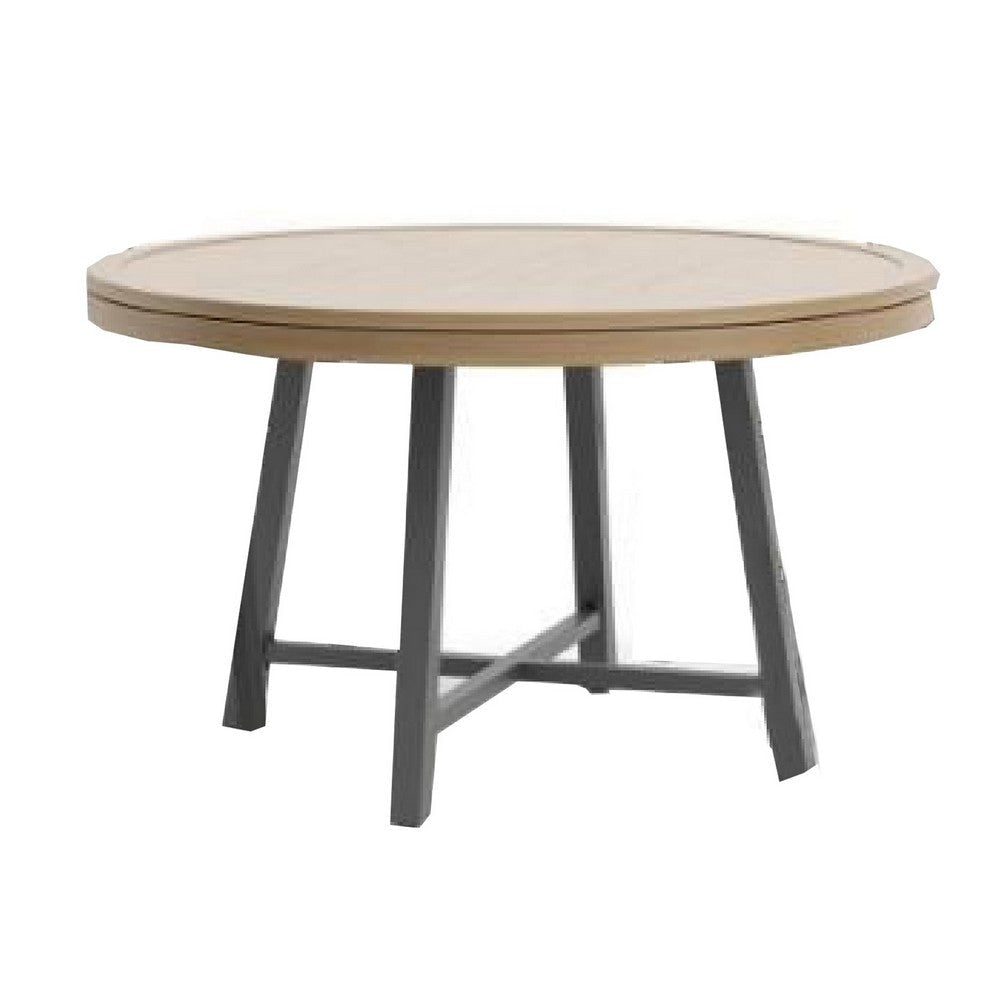 Nily Outdoor Game Table | 51" Round Top w Inlaid Chess Board
