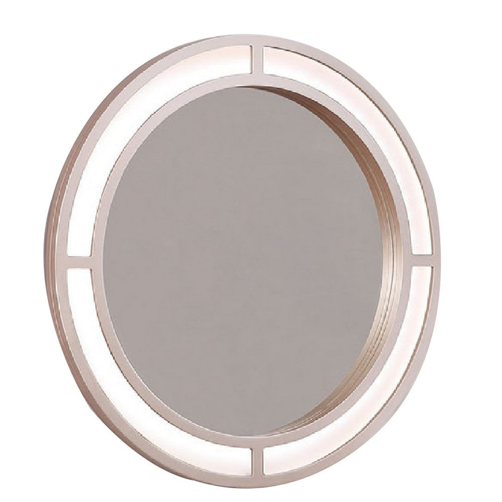 Yezy 3pc Vanity LED Mirror Desk Set with Padded Stool | Blush Pink BM340352