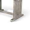 Zeka Dining Table | 60" Top | Double Pedestal | Gray Solid Wood