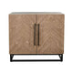 Dimy Accent Cabinet | 36’’ | 2 Doors w Adjustable Shelves | Brown Solid Wood BM340369