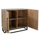 Dimy Accent Cabinet | 36" | 2 Doors w Adjustable Shelves | Brown Solid Wood