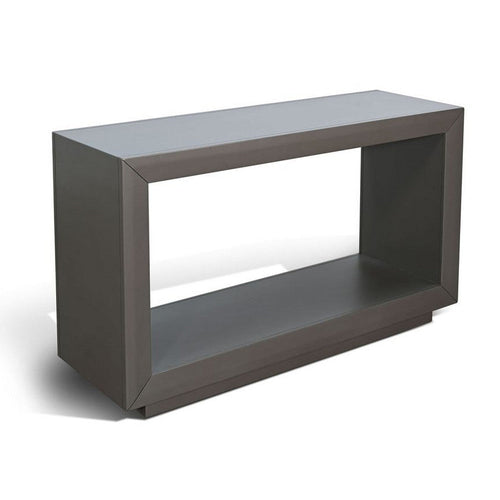 Kena Sofa Console Table | 50" | Contemporary Dark Gray Solid Mahogany