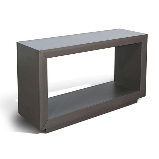 Kena Sofa Console Table | 50" | Contemporary Dark Gray Solid Mahogany