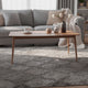 Amy Dining Table | 72" Curved Edge Top | Cinnamon Brown Solid Wood
