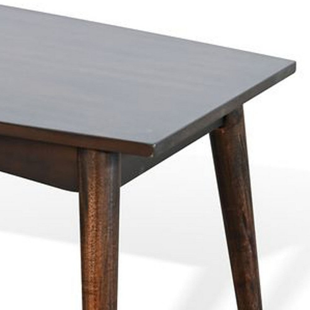 Neva Coffee Table | 48’’ Rectangular | Dark Brown Solid Wood BM340382