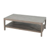 Fela Coffee Table | 52" Rectangular Top | Natural Brown Solid Wood
