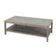 Fela Coffee Table | 52" Rectangular Top | Natural Brown Solid Wood