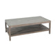 Fela Coffee Table | 52’’ Rectangular Top | Natural Brown Solid Wood BM340388