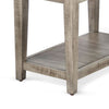 Camie Chair Side Table | 25" Top | Gray Solid Wood