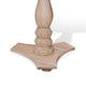 Meni Accent Table | 22’’ Round | Carved Base | Solid Wood Natural Brown BM340402