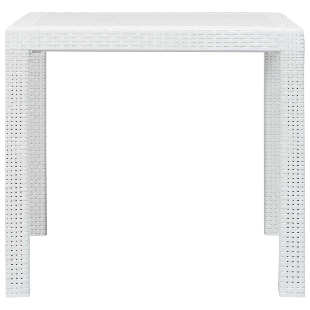 Patio Dining Table | White Textured | 31’’ Square Tabletop BM340417