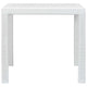 Patio Dining Table | White Textured | 31’’ Square Tabletop BM340417