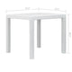 Patio Dining Table | White Textured | 31’’ Square Tabletop BM340417