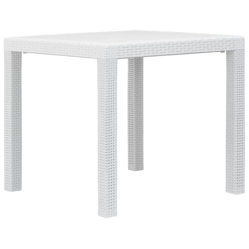 Patio Dining Table | White Textured | 31" Square Tabletop
