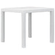 Patio Dining Table | White Textured | 31" Square Tabletop
