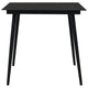 Zimo Indoor/Outdoor Dining Table | Sleek Black Steel Body | 32’’ Glass BM340418