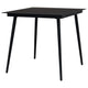 Zimo Indoor/Outdoor Dining Table | Sleek Black Steel Body | 32’’ Glass BM340418