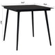 Zimo Indoor/Outdoor Dining Table | Sleek Black Steel Body | 32’’ Glass BM340418