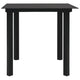 Zimo Indoor/Outdoor Dining Table | Black Steel Block Legs | 32" Glass