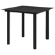 Zimo Indoor/Outdoor Dining Table | Black Steel Block Legs | 32’’ Glass BM340419
