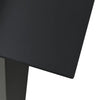 Zimo Indoor/Outdoor Dining Table | Black Steel Block Legs | 32" Glass