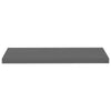 Zyno Wall Shelf | 32’’ | Glossy Gray MDF Body | Modern Design