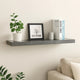 Zyno Wall Shelf | 32’’ | Glossy Gray MDF Body | Modern Design