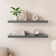 Zyno Wall Shelf Set of 2 | Glossy Gray MDF Body | Modern Design 32’’