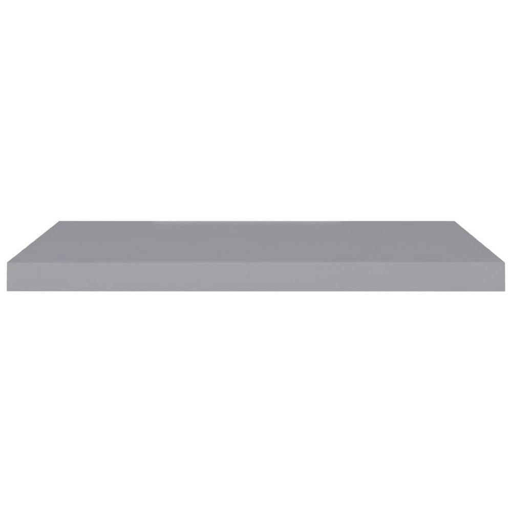 Zyno Wall Shelf | 32’’ | Matte Gray MDF Body | Modern Design