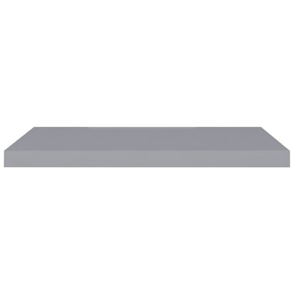 Zyno Wall Shelf Set of 2 | Matte Gray MDF Body | Modern Design 32’’