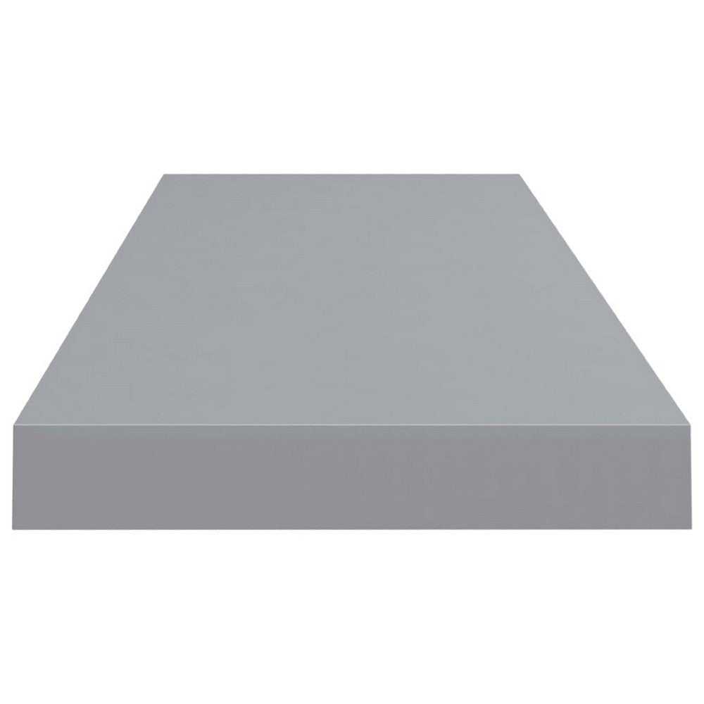 Zyno Wall Shelf Set of 2 | Matte Gray MDF Body | Modern Design 32’’