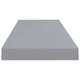 Zyno Wall Shelf Set of 2 | Matte Gray MDF Body | Modern Design 32’’