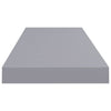 Zyno Wall Shelf Set of 4 | Matte Gray MDF Body | Modern Design 32’’