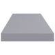 Zyno Wall Shelf Set of 4 | Matte Gray MDF Body | Modern Design 32’’