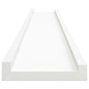 Yuli Wall Shelf Set of 2 | Raised Ledge Design | Classic White 32’’